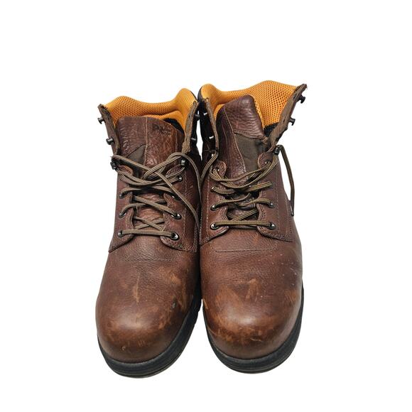Timberland Pro 15W TiTAN Alloy Toe Brown Leather Lace Up Utility Work Boot - Picture 4 of 8